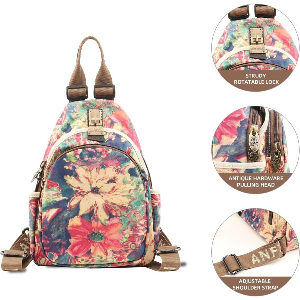 Vibrant Waterproof Mini Backpack With Adjustable … - image 6